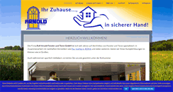 Desktop Screenshot of fenster-arnold.de
