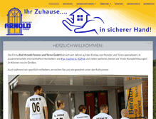 Tablet Screenshot of fenster-arnold.de